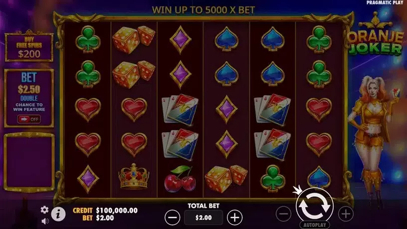 Oranje Joker slot screenshot 1