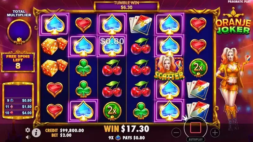 Oranje Joker slot screenshot 5
