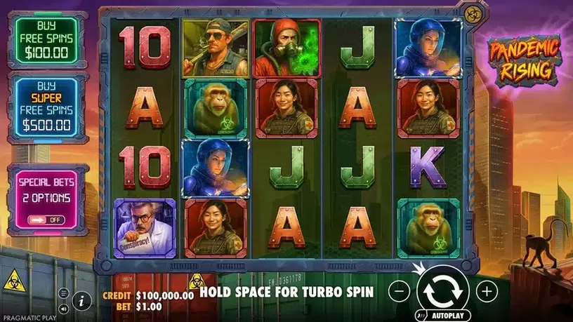 Pandemic Rising slot screenshot 1
