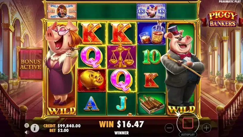 Piggy Bankers slot screenshot 4