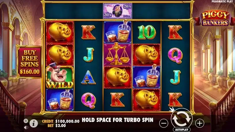 Piggy Bankers slot screenshot 1