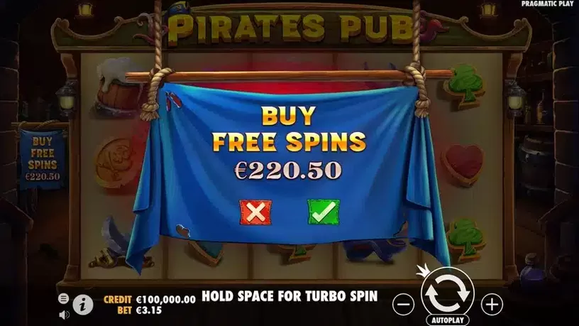Pirates Pub slot screenshot 2