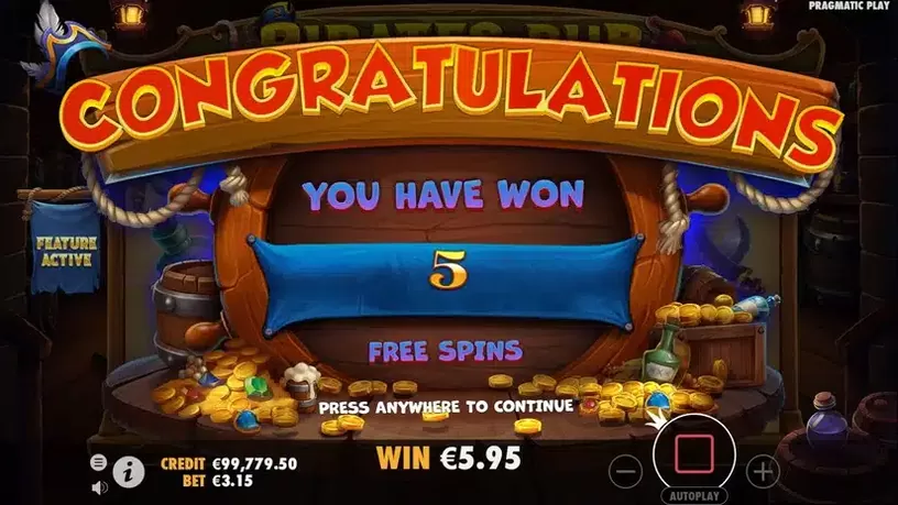 Pirates Pub slot screenshot 4