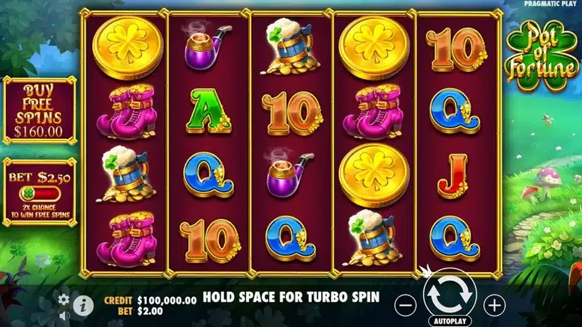 Pot of Fortune slot screenshot 1