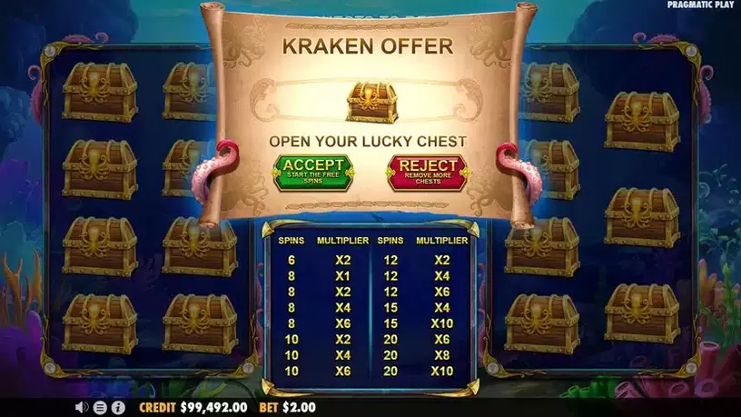 Release the Kraken 2 slot screenshot 4