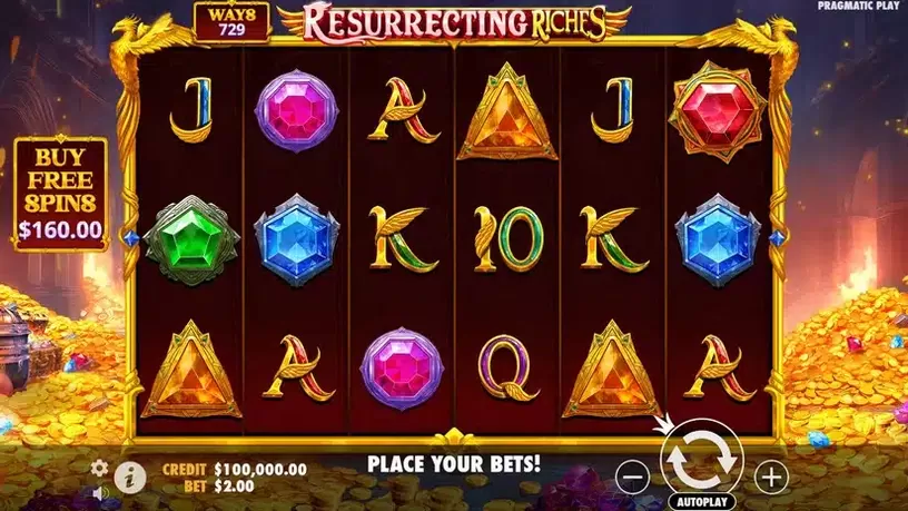 Resurrecting Riches slot screenshot 1