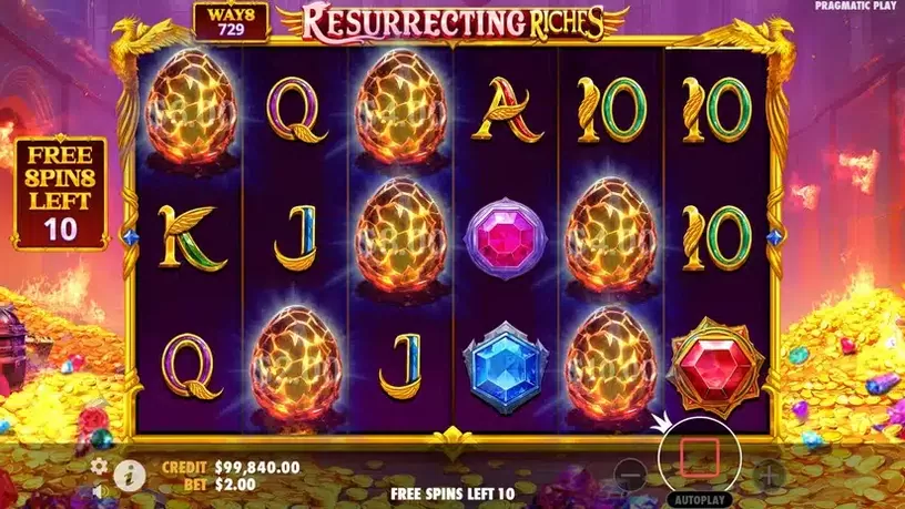Resurrecting Riches slot screenshot 4