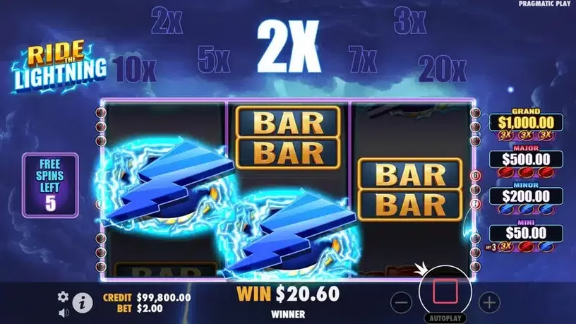 Ride the Lightning slot screenshot 4