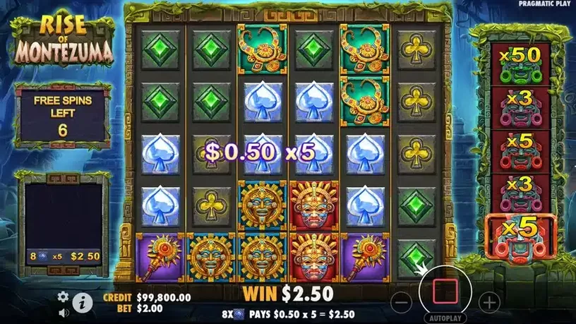 Rise of Montezuma slot screenshot 4