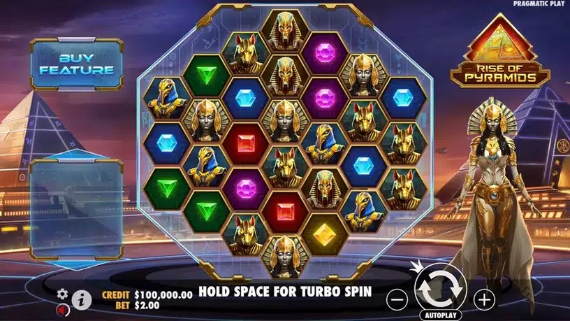 Rise of Pyramids slot screenshot 1