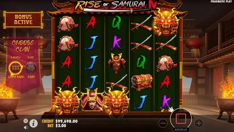 Rise of Samurai IV slot screenshot 3