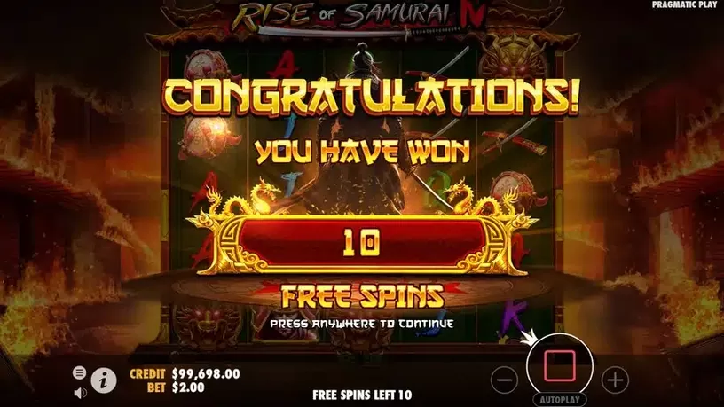 Rise of Samurai IV slot screenshot 4