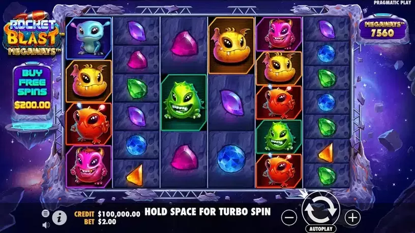 Rocket Blast Megaways slot screenshot 1
