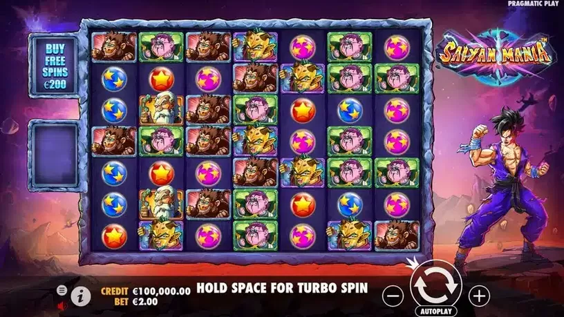 Saiyan Mania slot screenshot 1