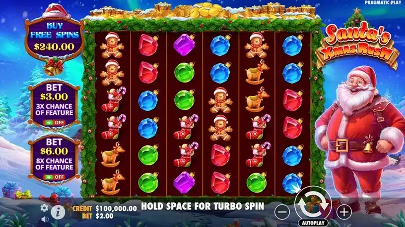 Santa’s Xmas Rush slot screenshot 1