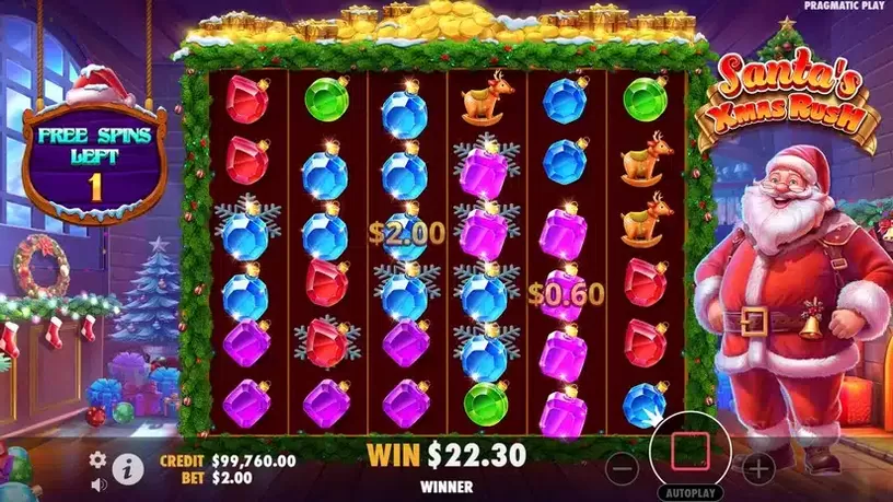 Santa’s Xmas Rush slot screenshot 6