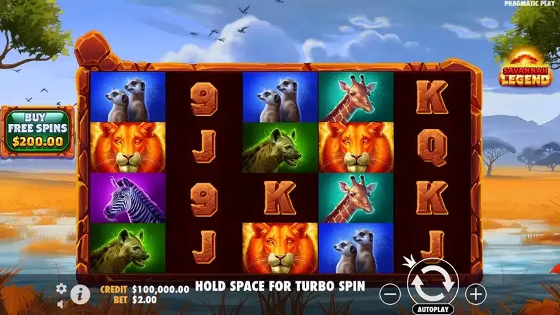 Savannah Legend slot screenshot 1