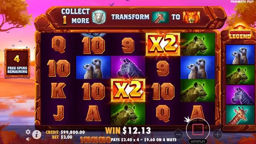 Savannah Legend slot screenshot 5