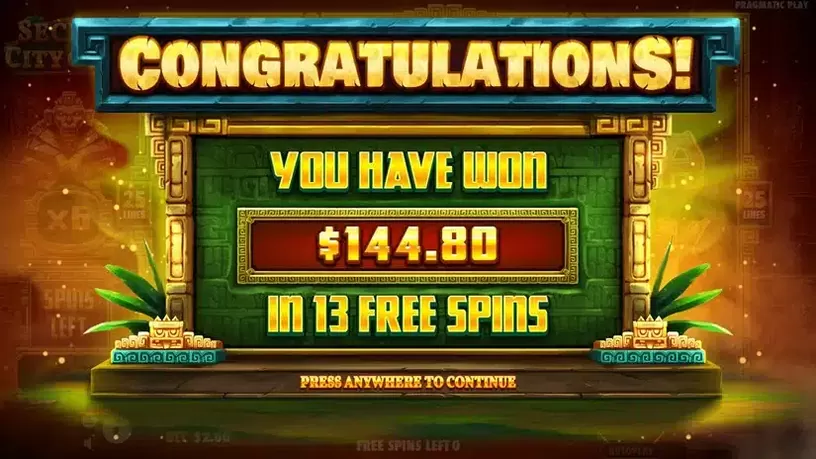Secret City Gold slot screenshot 9