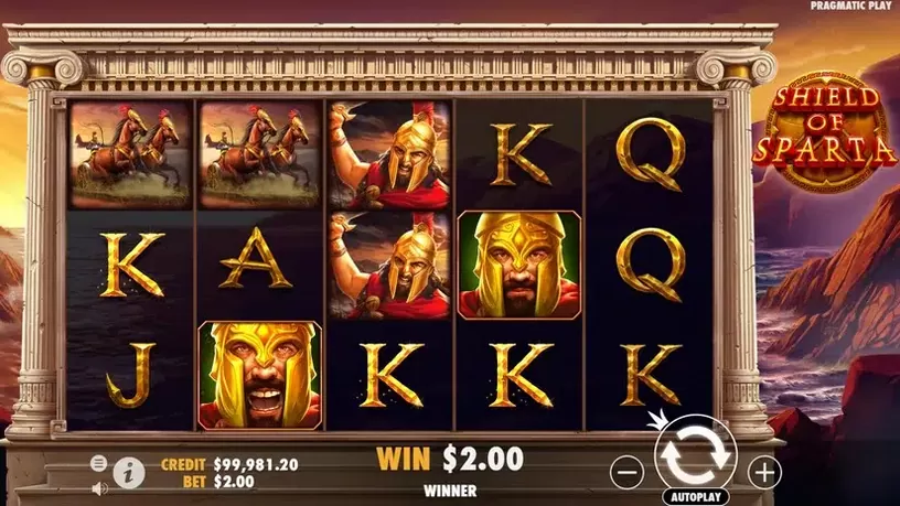 Shield of Sparta slot screenshot 2