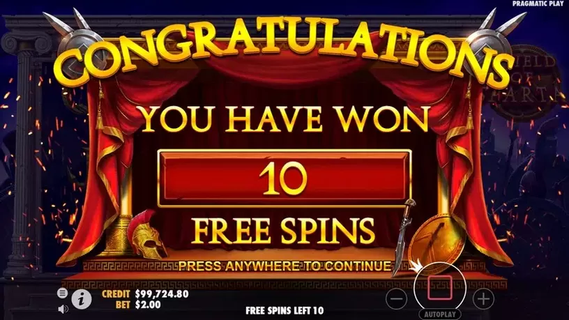 Shield of Sparta slot screenshot 5