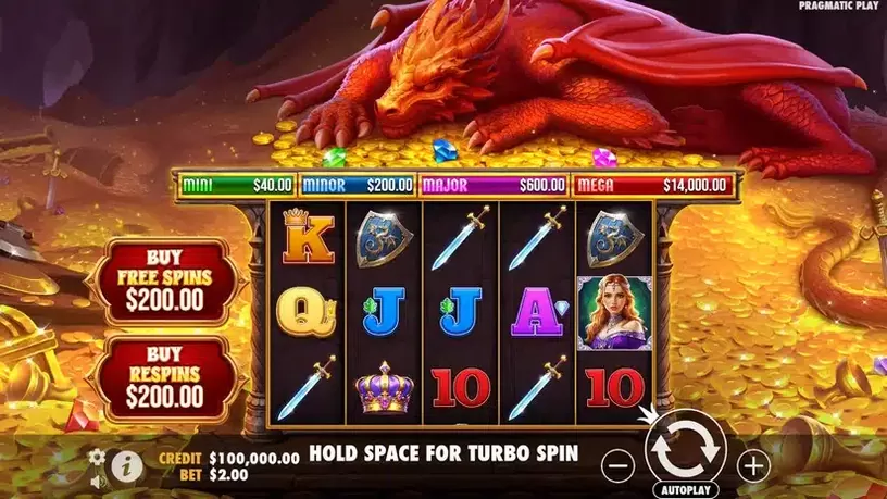 Sleeping Dragon slot screenshot 1