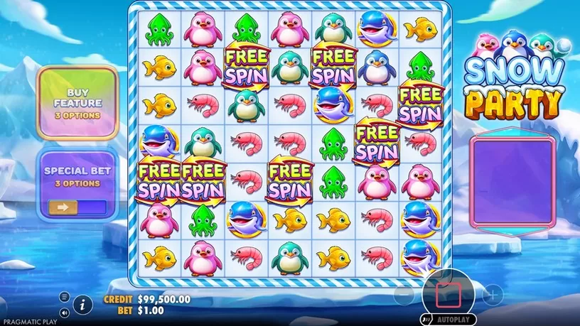 Snow Party slot screenshot 2