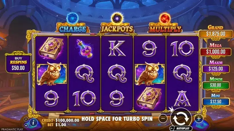 Spellmaster slot screenshot 1