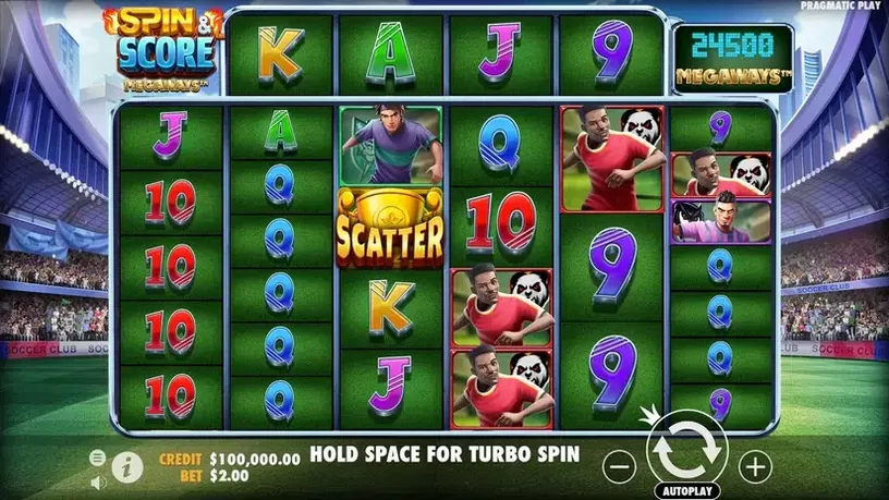 Spin & Score Megaways slot screenshot 1