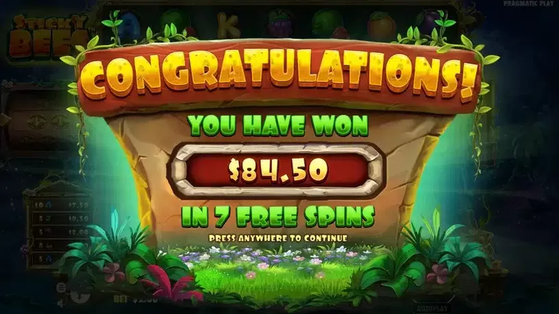 Sticky Bees slot screenshot 6