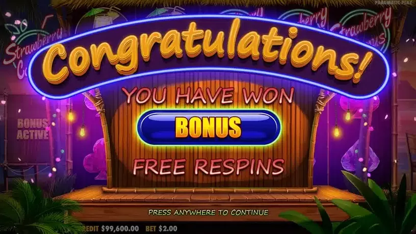 Strawberry Cocktail slot screenshot 3