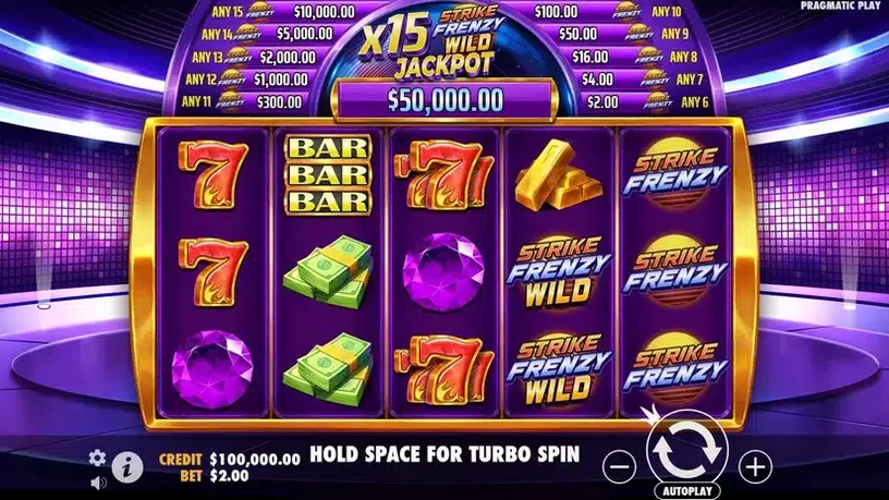 Strike Frenzy slot screenshot 1