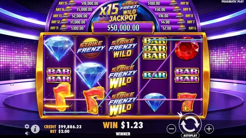 Strike Frenzy slot screenshot 4