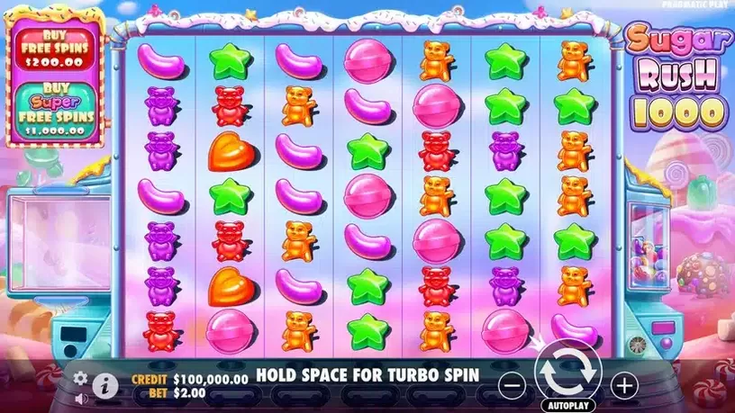 Sugar Rush 1000 slot screenshot 1