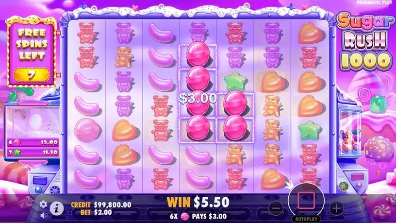 Sugar Rush 1000 slot screenshot 5