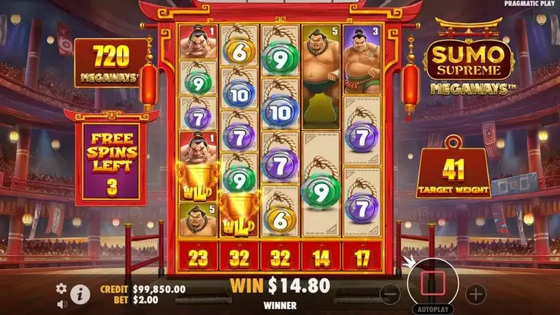 Sumo Supreme Megaways slot screenshot 5