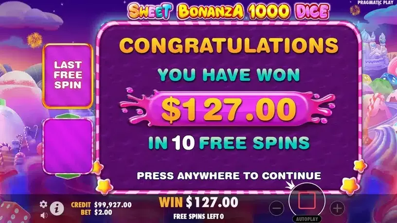 Sweet Bonanza 1000 Dice slot screenshot 6