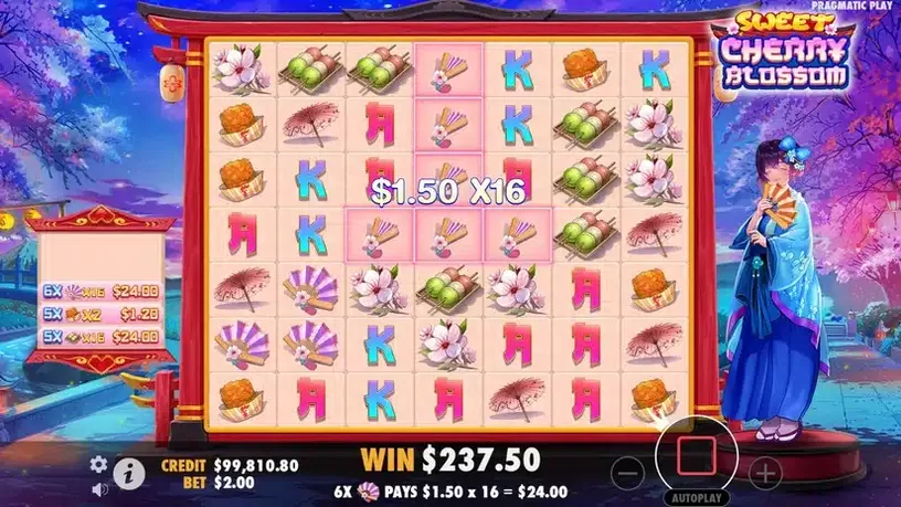 Sweet Cherry Blossom slot screenshot 5