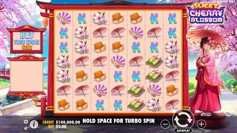 Sweet Cherry Blossom slot screenshot 1