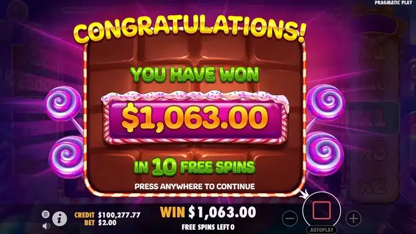 Sweet Powernudge slot screenshot 8