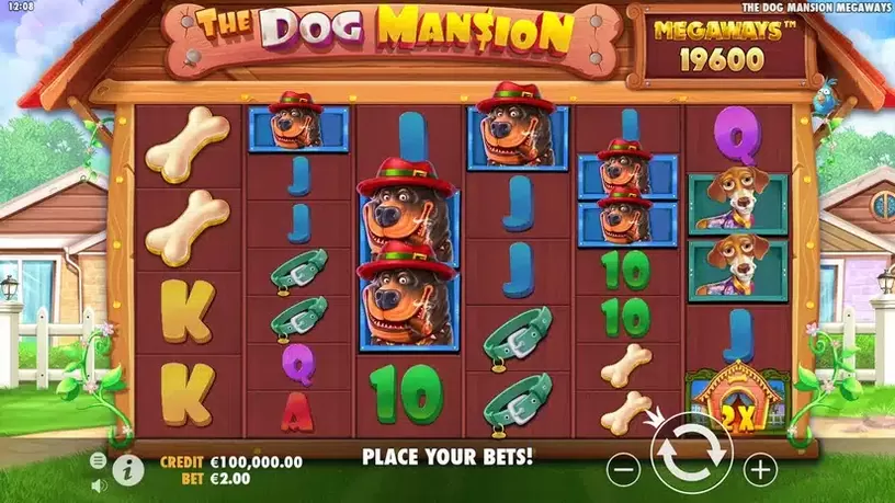 The Dog Mansion Megaways slot screenshot 1