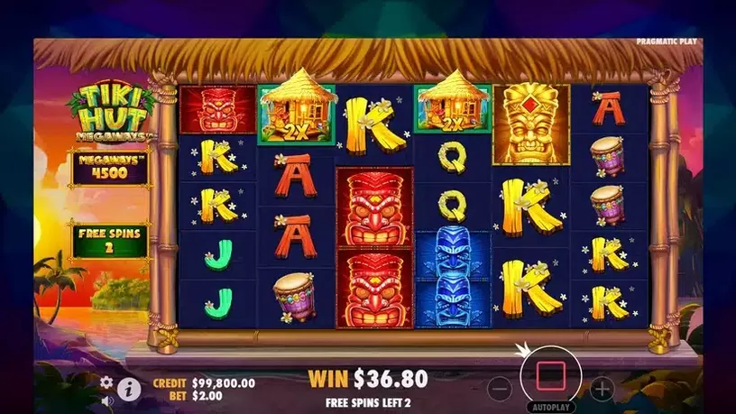Tiki Hut Megaways slot screenshot 5