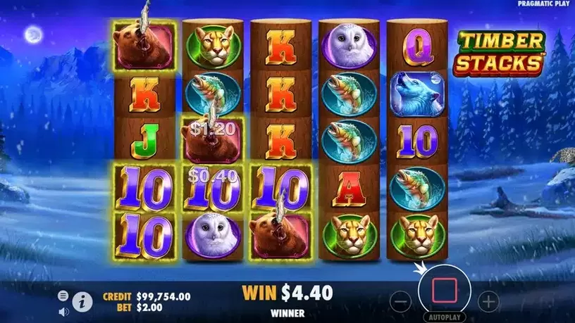 Timber Stacks slot screenshot 5