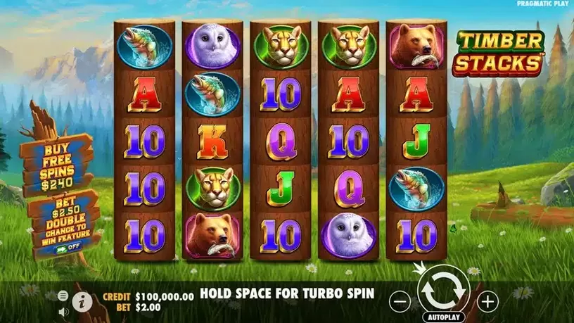 Timber Stacks slot screenshot 1