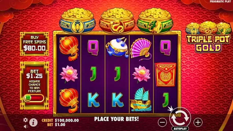 Triple Pot Gold slot screenshot 1