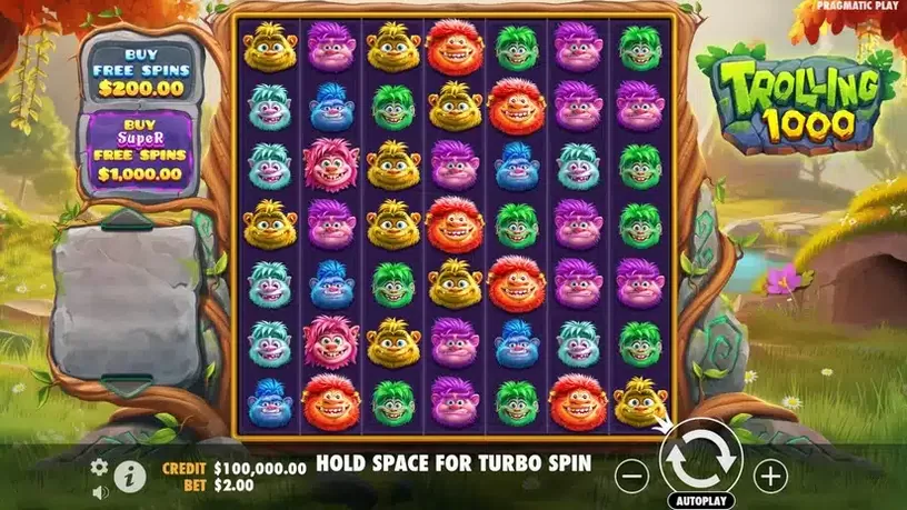 Trolling 1000 slot screenshot 1