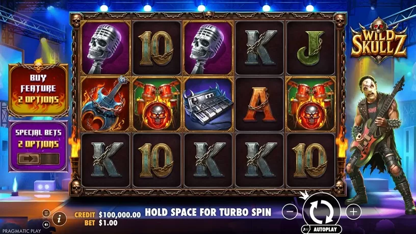 Wild Skullz slot screenshot 1