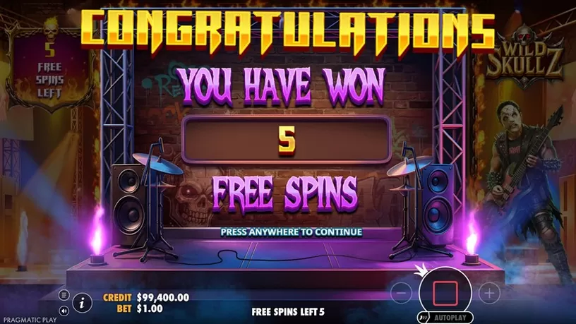 Wild Skullz slot screenshot 3