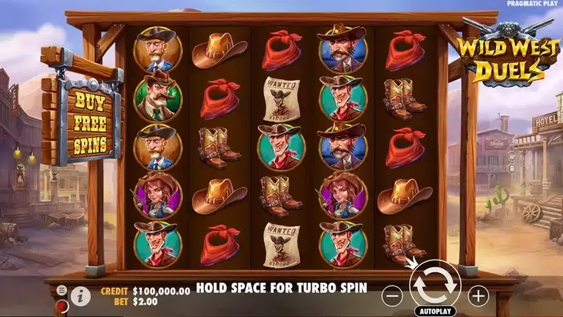 Wild West Duels slot screenshot 1