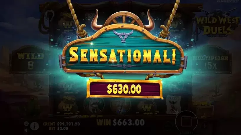 Wild West Duels slot screenshot 8